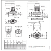 ابعاد و اندازه پمپ سیرکولاتور خطی لوارا FCE4 80-125/07